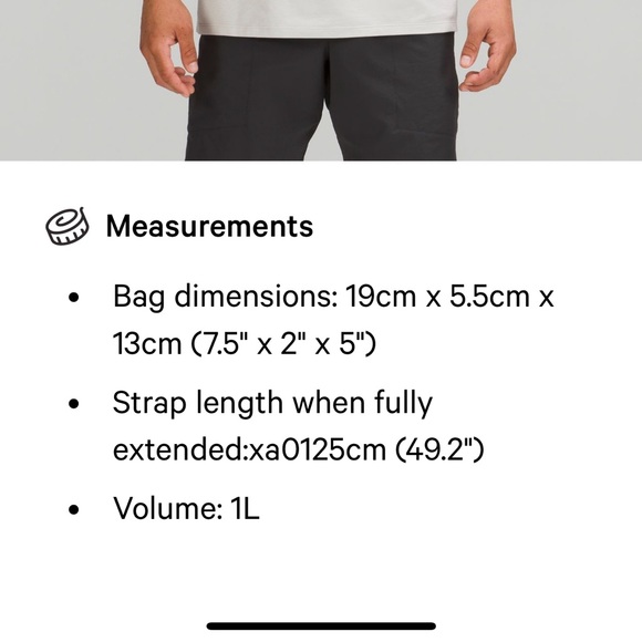 NWT Fleece Black Lululemon  Everywhere Bag- Black with Gold hardware! - Picture 5 of 6